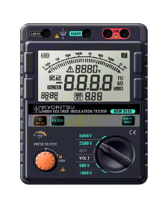 KEW 3126 高压数字兆欧表5KV,5mA