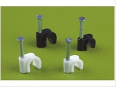 圆形钢钉线卡 塑料线卡22MM  200个/包