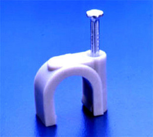 圆形钢钉线卡 塑料线卡35MM  100个/包