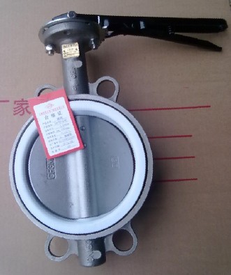 天津不锈钢蝶阀 天津304四氟蝶阀 天津304手柄对夹蝶阀